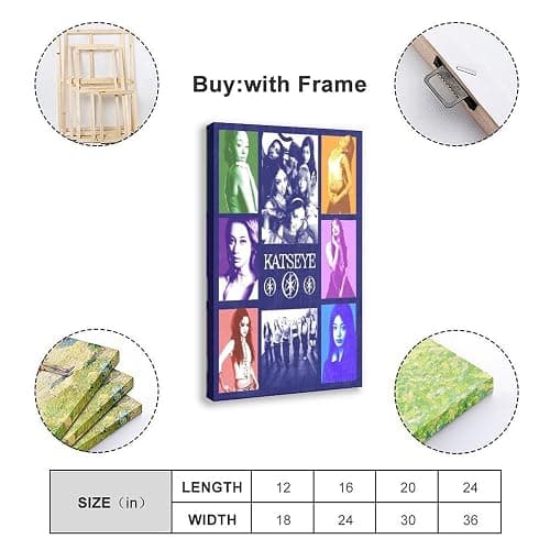 KATSEYE (10) Canvas Poster Wall Art Decor Print Picture Paintings for Living Room Bedroom Decoration Frame-style 08x12inch(20x30cm) thumbnail 2