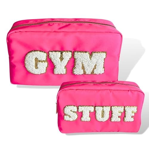 GymnasticsHQ Gym STUFF Pink Gymnastics Makeup Bag - a perfect bag for holding all your gymnastics accessories - Image 1