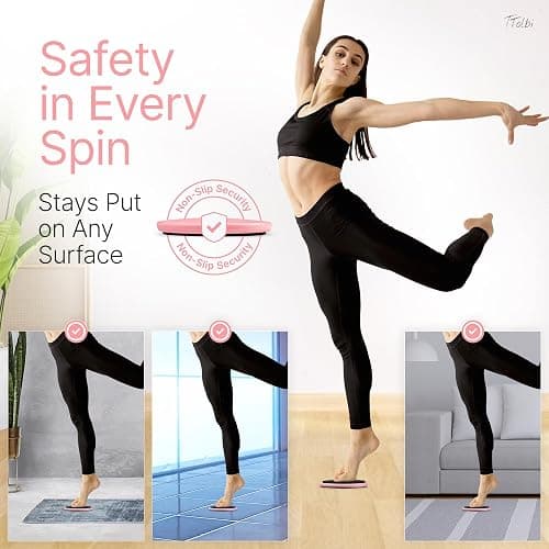 Premium Turning Boards for Dancers – Improve Spins, Technique & Balance, Ideal Turn Board for Ballet, Dancing & Figure Ice Skating, Portable Spin Disc for Dance & Spinner Disk Training Equipment thumbnail 4