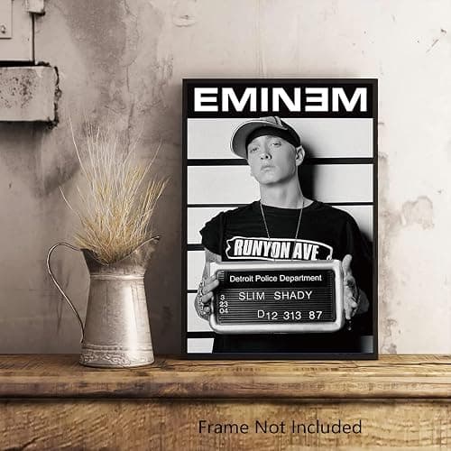 XIHOO Eminem (Mugshot) Poster Frameless Gift 12 x 18 inch(30cm x 46cm)-S-193… thumbnail 6