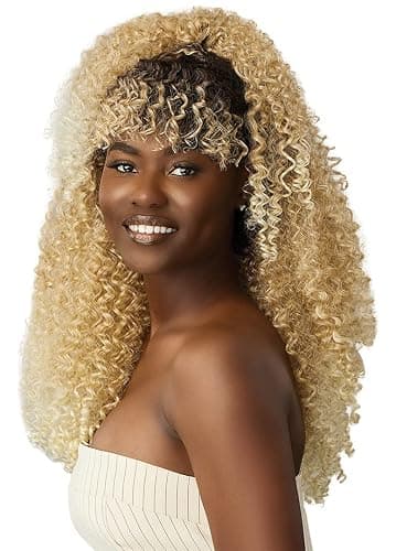 Outre Big Beautiful Hair Clip-In - 9pcs - Bohemian Curl 14" (NATURAL BLACK) thumbnail 6