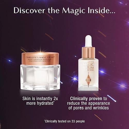 Charlotte Tilbury Holiday Beauty Set - Airbrush Flawless Setting Spray 100ml, Charlotte's Magic Cream 30ml, Magic Serum 8ml, Golden Goddess Eyeshadow Palette & Icon Baby Lip Duo thumbnail 3