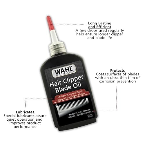 Wahl Premium Hair Clipper Blade Lubricating Oil for Clippers, Trimmers, & Blade Corrosion for Rust Prevention – 4 Fluid Ounces – Model 3310-300A thumbnail 2