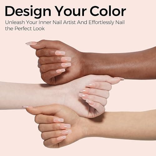 TOMICCA Nude Gel Nail Polish,15ml Sheer Light Nude Gel Polish | Soak Off UV LED Cure Needed，Jelly Translucent Color Long Lasting，French Nail Art Salon DIY Manicure Gift for Women thumbnail 2