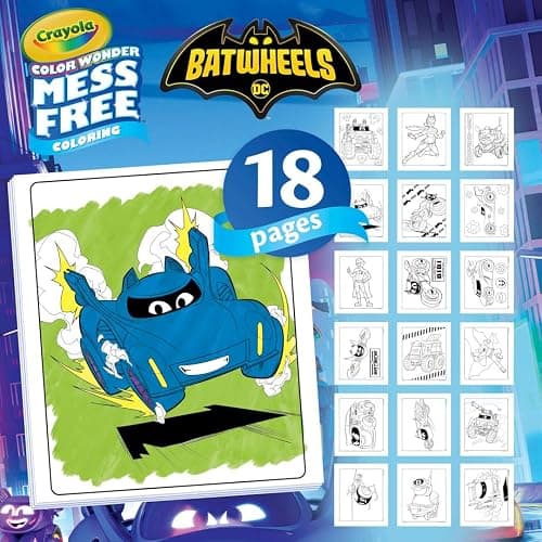 Crayola Batwheels Color Wonder Activity Set, Batman Mess Free Coloring Pages for Toddlers, Batman Gifts, Toys for Boys & Girls thumbnail 3