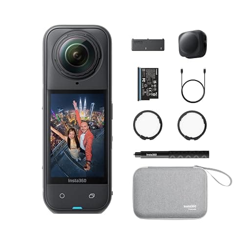 Insta360 X5 Essentials Bundle - Waterproof 8K 360° Action Camera, Leading Low Light, Invisible Selfie Stick Effect, Rugged and Replaceable Lens, 3-Hour Battery, Built-in Wind Guard, Stabilization - Image 1