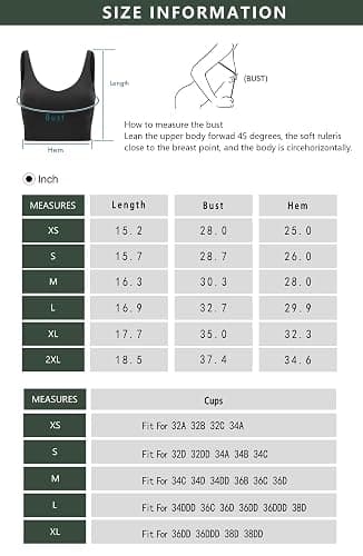 Wjustforu Women Sports Bra Yoga Tank Longline Padded Workout Crop Tank Top Fitness Workout Running Top thumbnail 6
