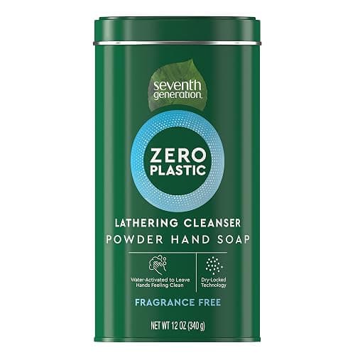 Seventh Generation Zero Plastic Powder Hand Soap, Fragrance Free, 12 oz - Image 1