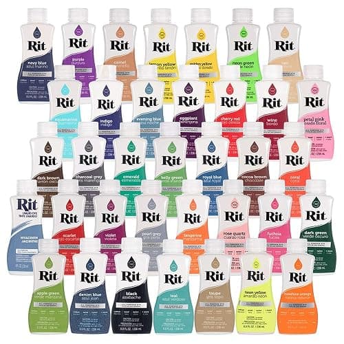 Rit Dye – Liquid Fabric Dye for Crafting, Clothing, and Décor – 8 oz. Bottle – Black (Gloves Included) thumbnail 4