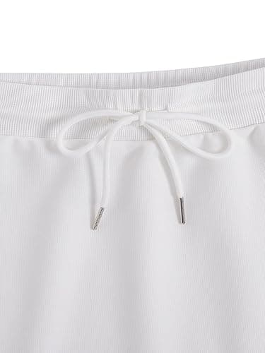 SHENHE Women's Drawstring Waist Casual Sweat Skirt Sports Mini Skirt with Pockets thumbnail 4