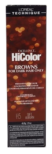 Loreal Excel Hicolor H05 Tube Soft Auburn 1.74oz (2 Pack) - Image 1
