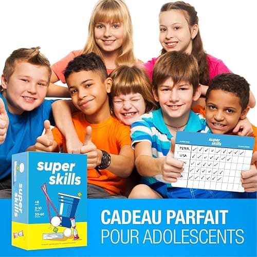 Super Skills - Jeux de Société Adulte, Ado et Enfant - Jeu de Societe 8 Ans Plus - 120 Défis pour Toute la Famille - Jeu de Fête Amusant - Cadeau Garcon 12 Ans & Fille - Version Français thumbnail 6