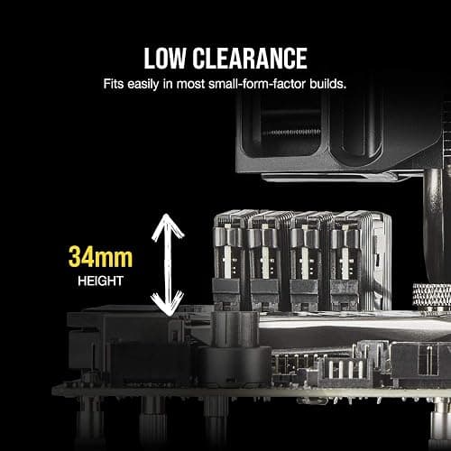 CORSAIR Vengeance LPX DDR4 RAM 32GB (2x16GB) 3200MHz CL16-20-20-38 1.35V Intel AMD Desktop Computer Memory - Black (CMK32GX4M2E3200C16) thumbnail 5