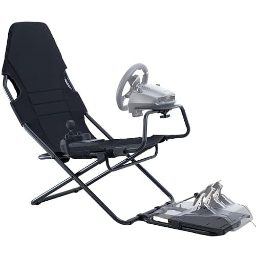 VIVO Foldable Racing Simulator Chair with Wheel Stand, Gear Mount, Cockpit and Frame Only, Fits Logitech, Thrustmaster, Fanatec, Compatible with Xbox One, PlayStation, PC Video Game, STAND-RACE2F - Image 1