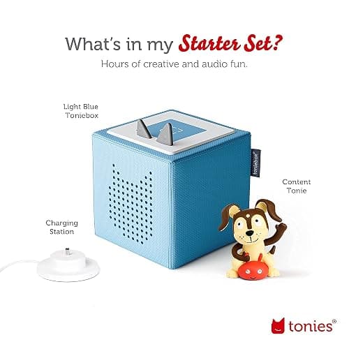Toniebox 1 Audio Player Starter Set with Playtime Puppy - Listen, Learn, and Play with One Huggable Little Box - Light Blue thumbnail 5