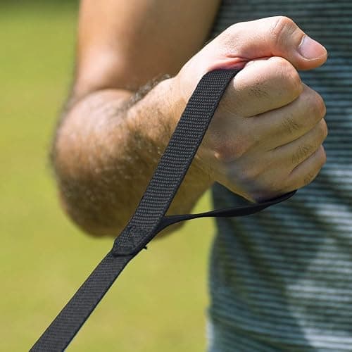Hi Kiss Dog/Puppy Obedience Recall Training Agility Lead - 15ft 20ft 30ft 50ft 100ft Leash Great for Training, Play, Camping, or Backyard Black thumbnail 2