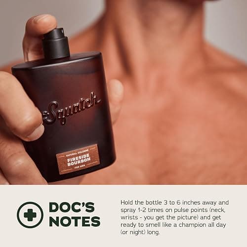Dr. Squatch Natural Cologne for Men - Scent-Lock Technology and Sustainably-Sourced Ingredients - Fireside Bourbon Cologne (1.7 fl oz) thumbnail 5