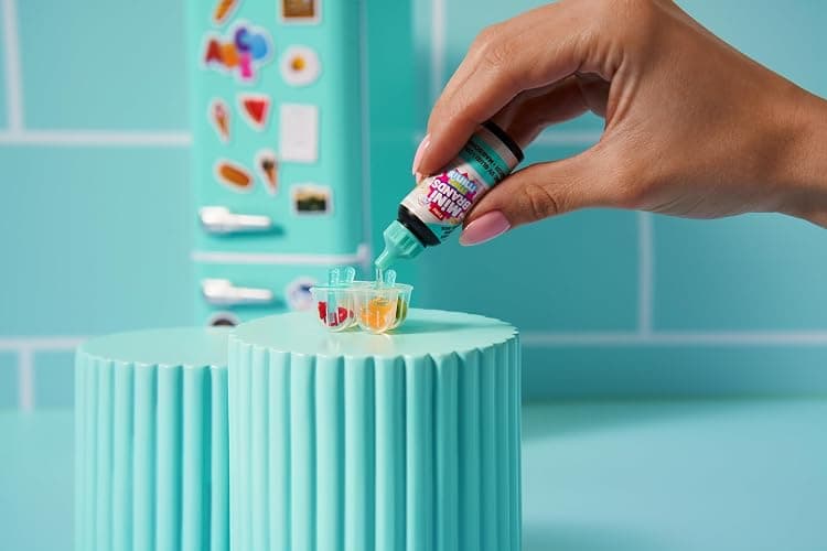 Mini Brands Fill The Fridge Playset w/UV Light by ZURU, Collectibles, DIY, Resin Play, Exclusive Recipe, NOT Edible, 8+ thumbnail 5