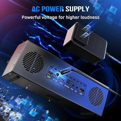 FIFINE Computer Speakers System with Subwoofer, Gaming Speaker for PC with RGB, Volume Control, Monitoring, 3.5mm Aux Input, AC Powered Speakers for Desktop Mobile TV-AmpliGame A22 thumbnail 8