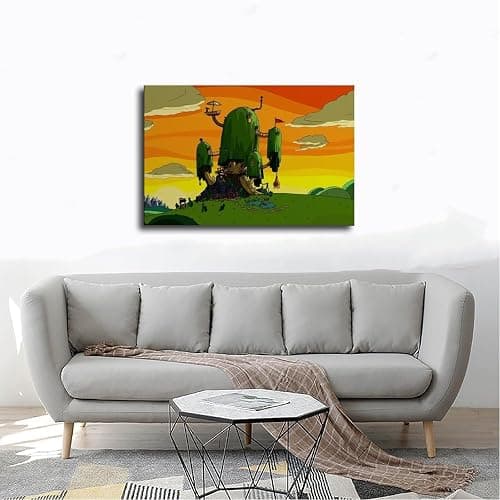 Adventure Time Art Poster 8 Canvas Poster Bedroom Decor Landscape Office Room Decor Gift 12x18inch(30x45cm) thumbnail 4