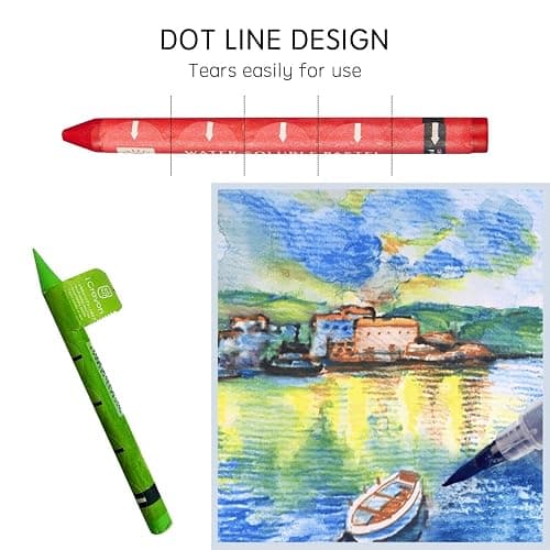 25 Colors Water-Soluble Pastel Crayons Set, Multi-Technique Art Kit with Brush & Palette, Versatile for Watercolor, Oil Pastel & Ink Effects, Easy Blending for Beginners, Sketching & Creative Drawing thumbnail 6