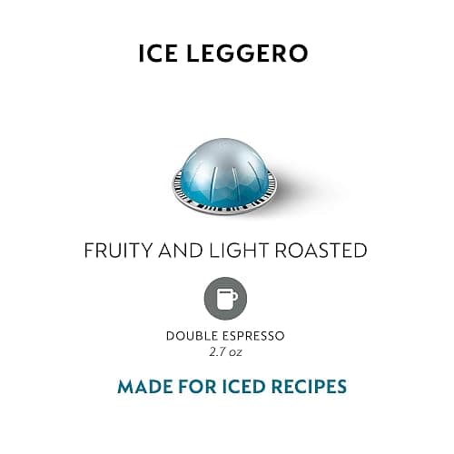 Nespresso Capsules Vertuo, Ice Leggero, 50-Count Double Espresso Coffee Pods, Brews 2.7 oz. thumbnail 4