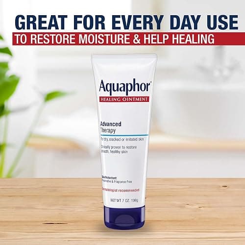 Aquaphor Healing Ointment Advanced Therapy Skin Protectant, Dry Skin Body Moisturizer, 7 Oz Tube thumbnail 10