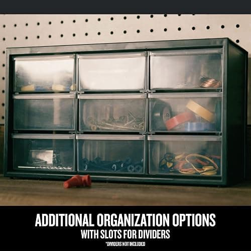CRAFTSMAN Plastic Storage Organizer Bin System, 9 Drawer thumbnail 7
