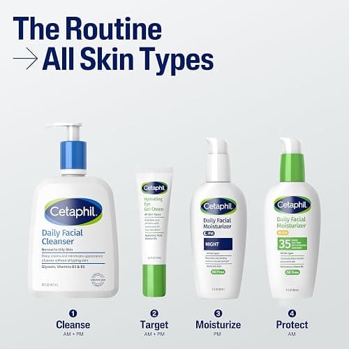 Cetaphil Face Moisturizer, Daily Oil Free Facial Moisturizer with SPF 35, For Dry or Oily Combination Sensitive Skin, Fragrance Free Face Lotion thumbnail 6