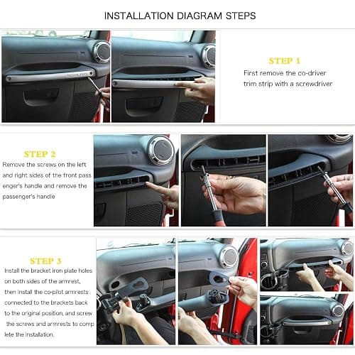 Savadicar JK Multi-Function Drink Cup Phone Holder, 2 in 1 Bolt-on Stand Bracket Organizer, Cell Phone Mount Compatible with 2011-2018 Jeep Wrangler JK JKU 2 & 4 Door, Interior Accessories, Black thumbnail 6