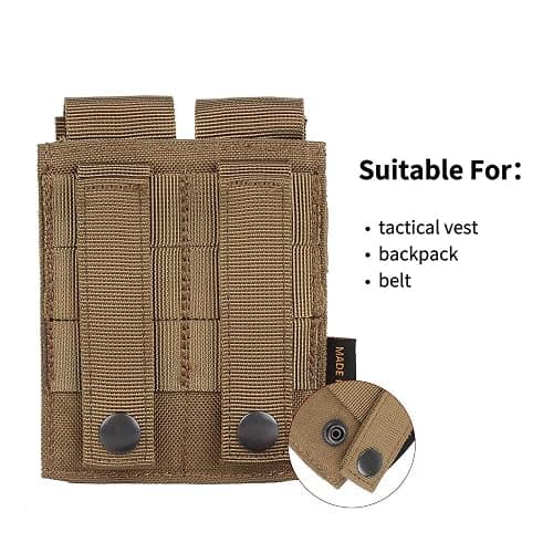 EXCELLENT ELITE SPANKER Molle Single/Double Pistol Mag Pouch Tactical Magazine Pouch Tool Organizer Holder thumbnail 5