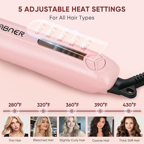 Rotating Curling Iron Set, Automatic Curling Wand for Long Hair, Easy to Use Hair Curler Get Effortless Beach Waves, 3 Sizes Ceramic Barrel 0.75" 1" 1.25" to 430°F with Home Button, Dual Voltage thumbnail 5