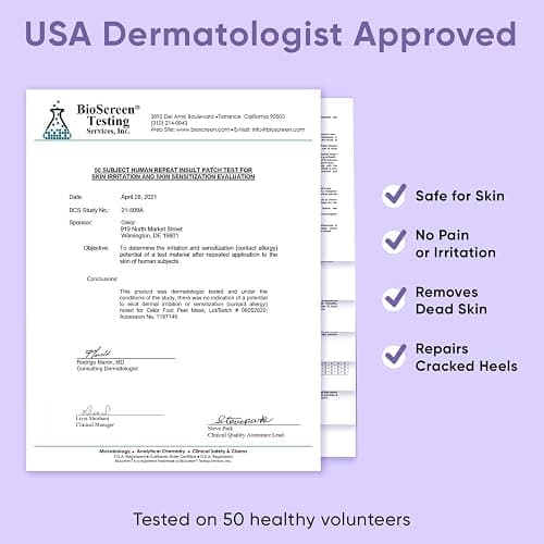 Foot Peel Mask - Foot Mask for Baby Soft Skin - Remove Dead Skin, Dry, Cracked Feet & Callus, Foot Spa, Made with Aloe Vera Extract for Women and Men (2 Pair (Pack of 1), Lavender) thumbnail 6