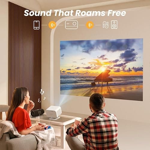 [Built in Netflix App/Sound by JBL] Yaber L2 Plus3 Projector with WiFi and Bluetooth, Native 1080P Projector 4K Support, Auto Focus/Keystone Correction, Portable Proyector for Home&Outdoor thumbnail 7
