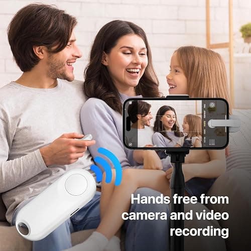 Sycelu RF Remote Control Page Turner for Kindle Paperwhite Accessories Ipad Reading Kobo Surface Comics/Novels iPhone Tablets Android Taking Photos Camera Video Recording Remote (K1-White) thumbnail 5