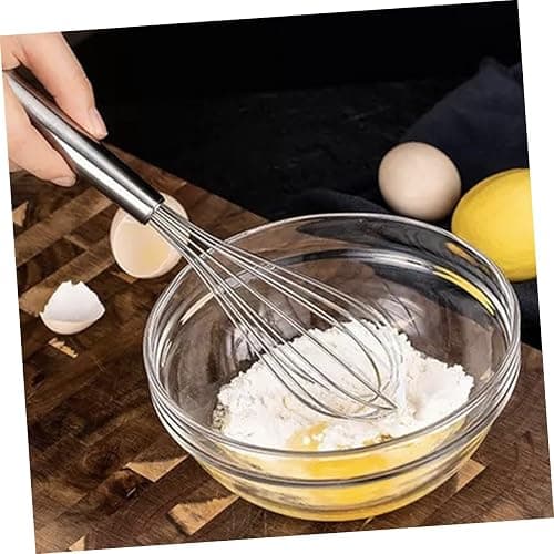 OHPHCALL Stainless Steel Manual Eggbeater Lightweight Egg Stirrer for Easy Mixing and Blending Metal Kitchen Whisk for Home Cooking and Baking thumbnail 9
