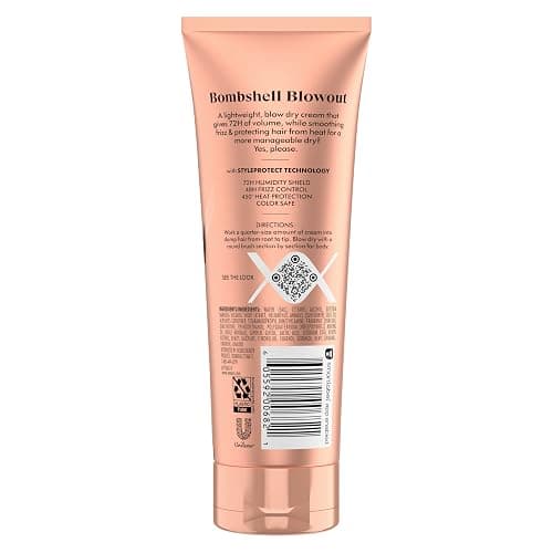 Nexxus Blow Dry Cream Frizz Control for Weightless Style & Volume, with StyleProtect Technology 6 oz thumbnail 2