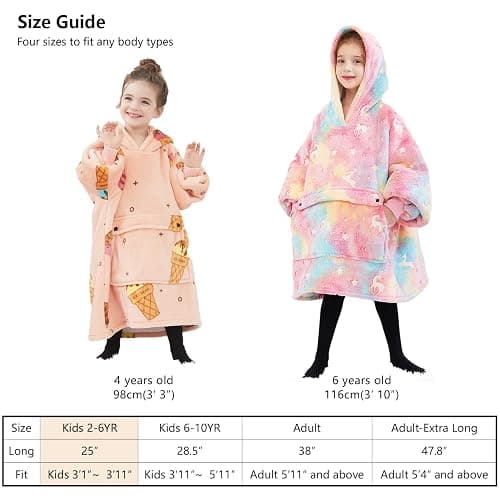 KFUBUO Dinosaur Wearable Blanket Hoodie for Kids Toddlers Sherpa Blanket Sweatshirt with Pocket 2-6 Year Old Boys&Girls Birthday Gifts thumbnail 6