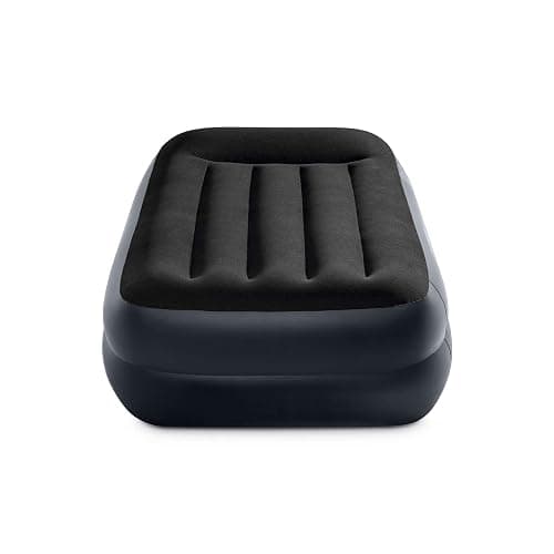 Intex Raised Airbed Mattress with Built-in Pump, Dura-Beam Plus Pillow, Twin - Portable Inflatable Luxury Blow-Up Bed for Adults, Camping, Guests thumbnail 9