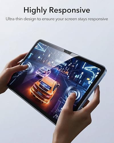 ESR 2 Pack Screen Protector for iPad A16 11th/10th Gen 11/10.9 Inch, 9H | 2025/2022,Tempered Glass with Alignment Frame, Anti-Scratch, Bubble Free, HD Clarity, Apple Pencil Support thumbnail 6