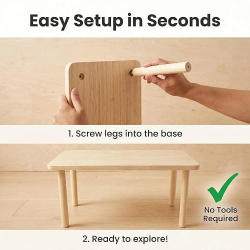 Hamster Platforms, 2 Pcs Wooden Hamster Stand and Table, Modular Playground & Hide for Hamster Cage Accessories for Dwarf Syrian Hamsters Gerbils Mice Degus Small Pets thumbnail 4