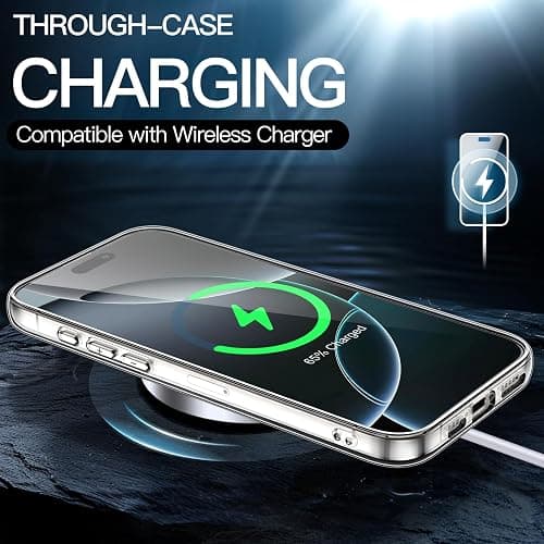 JETech Case for iPhone 16 Pro, Anti-Yellowing, Clear | Shockproof Protection, Scratch Resistant Hard PC Back, Durable Transparent TPU Bumper thumbnail 5