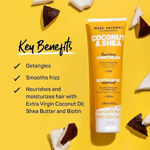 Marc Anthony Volumizing Conditioner with Coconut Oil & Shea Butter - Nourishing & Hydrating Haircare with Biotin for Dry & Damaged Hair - Restore Moisture & Protects Hair - Paraben & Sulfate Free thumbnail 2