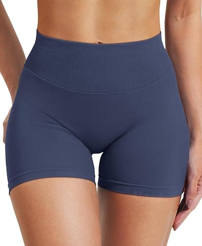 VOYJOY Women Workout Impact Shorts 2.5"/ 3.6"/ 4.5"/ 6" Scrunch Butt Lifting Gym Seamless Booty Biker Shorts thumbnail 3