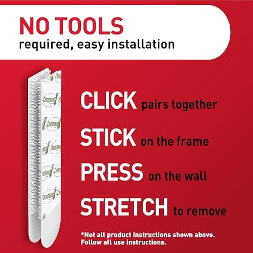 Command Large Picture Hanging Strips, White, Holds up to 16 lbs, 14-Pairs, Easy to Open Packaging thumbnail 7