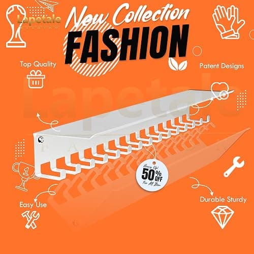 Non-Slip Trophy Shelf,Trophy and Medal Display Shelf, Medal Hanger Display For Wall with 16inchL,Shelves For Trophies medal display Upgraded Medal Holder display For gymanstics,race,soccer,swim thumbnail 2