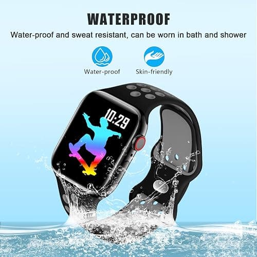 DigiHero Sport Straps Compatible with Apple Watch Straps 44mm 46mm 42mm 40mm 45mm 41mm 38mm 49mm Women Men, Breathable Soft Silicone for iWatch Series 11 10 9 8 7 6 5 4, Ultra SE 3 2 1 thumbnail 3