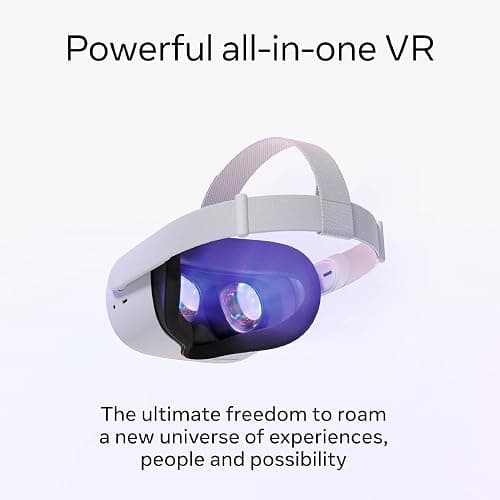 Meta Quest 2 128GB - Advanced All-in-One Virtual Reality Headset (Renewed) thumbnail 2