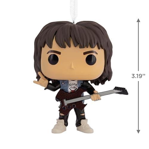 Hallmark Netflix Stranger Things Eddie Playing Guitar Funko POP! Christmas Ornament thumbnail 3