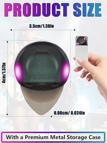 Glow in the Dark LED Guitar Picks 1-Pack – Light Up Guitar Picks with Free Metal Storage Case, Cool Gifts for Electric, Acoustic & Bass Guitar Players, Stage & Practice Accessory(Purple) thumbnail 4